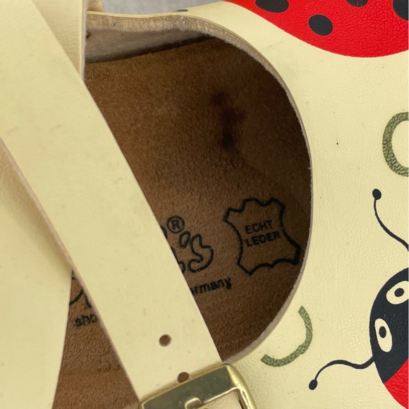 Birki’s Dorian Ladybird Sandals Women’s 8 Ladybug Cream Birkenstock Clogs - Picture 11 of 16